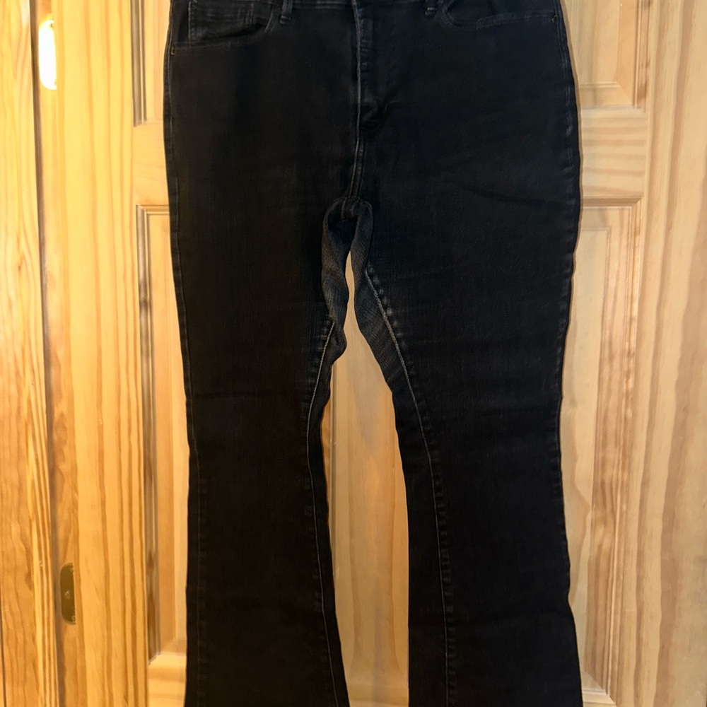 Signature by Levi Strauss Black Flare Wide Leg Jeans